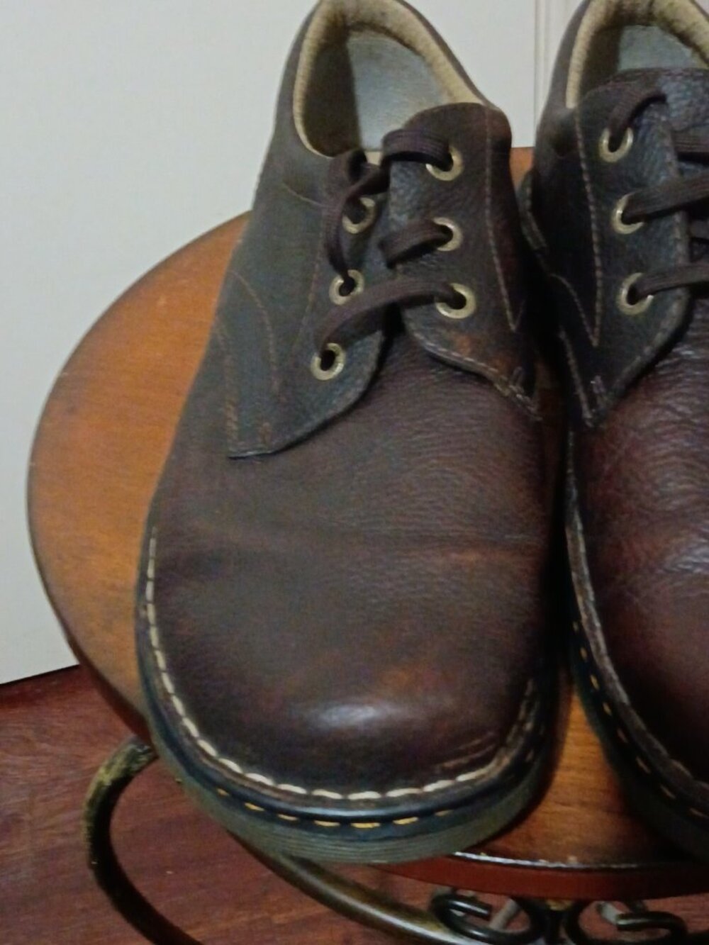 Dr. Martens Mens Ordell Oxford Brown Pebble Leather Size 12 AW004 Shoes Lace Up - Picture 6 of 12